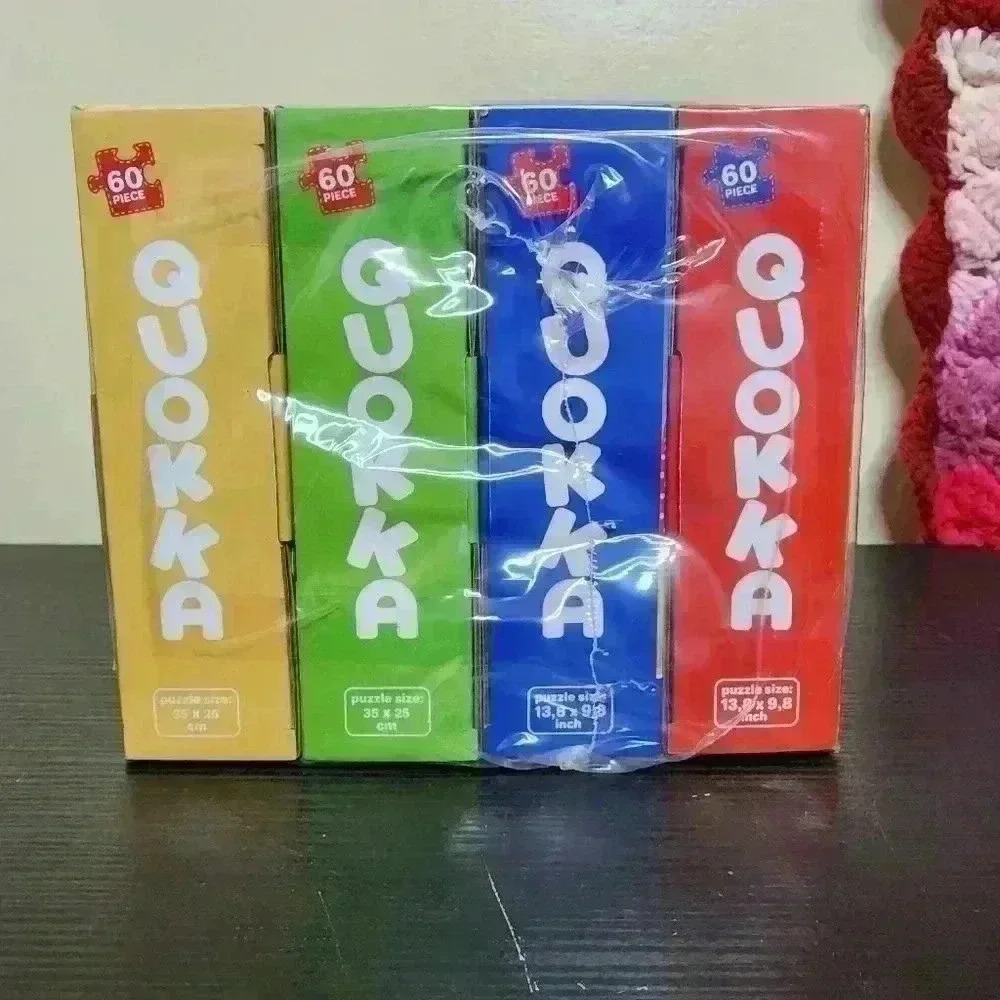 Quokka Set of 4 Sealed 60 Piece Puzzles Ages 3+ Zoo, Farm, Ocean, Forest Themes